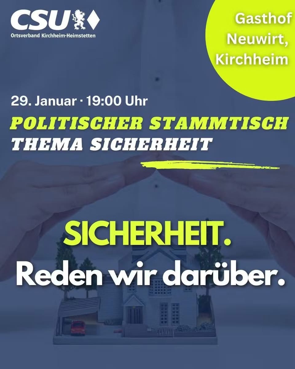 Stammtisch zum Thema Sicherheit in Kirchheim
